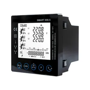Smart X96-5F RS485 Modbus Three Phase Panel Mounted Multi-function Panel Meter for Electricity Distribution