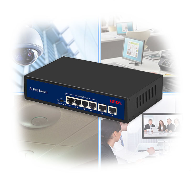 Hedy PoE Networking Switch Built in
