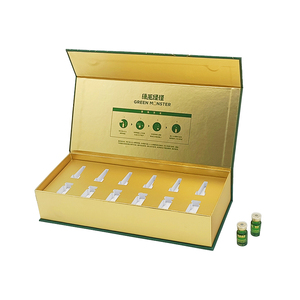 Caja de regalo magnética con tapa abatible para productos de cuidado de la piel de alta gama, reciclable, con logotipo personalizado, diseño personalizado con laminado mate en relieve. - Product Image 1
