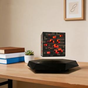 HCNT Magnetic Levitation <b>Cube</b> Lamp Auto-Rotating Floating Block <b>Light</b> with RGB Color Changing for Bedroom Office Decor - Product Image 4