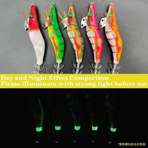 Nouveau 2.5 #   Leurre dur en bois pour poulpe, qualité japonaise, courbé et coloré, 10g, en promotion pour la pêche en mer au bar - Product Image 5