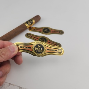 Etiquetas de Papel para Cigarros Adhesivas Ecológicas Personalizadas a Precio de Fábrica, Impresión de Etiquetas con Relieve en Lámina Dorada - Product Image 4