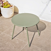 Ensemble table et chaises de jardin en fer avec dossier pour café, salon de thé, cour et jardin - Modèle TYLZY