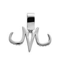 BESDZ0236 Collier pendentif en cuivre et zircon, style hip-hop, avec logo magique de Dragon Ball, Dark Magician Babidi, personnage M, style européen et américain