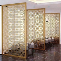 Modern Style Antique Room Divider Screen Beautifully Designed Aluminum Sheet Partition for Living Room Metal Curtain Walls