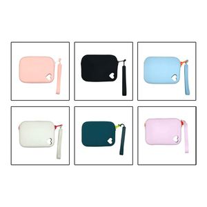Zipper Square Candy Elegant <b>Box</b> Customized <b>Storage</b> Bag Unisex Travel Mini Portable Waterproof Silicone Coin Purse - Product Image 4