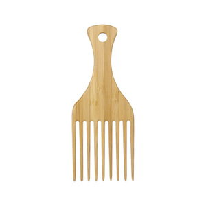 Pettine Afro a Denti Larghi BLISSLIFE con Logo Personalizzato, Nero, Ecologico, Portatile, per Acconciature Maschili e Uso Professionale - Product Image 4