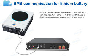 Inversor híbrido de 4KW para conexión a red o fuera de red, función BMS, inversor solar con controlador MPPT de 120A, WIFI integrado, entrada de corriente fotovoltaica de 27A - Product Image 4