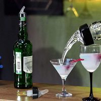 Grande bouteille de liège avec bec verseur en plastique