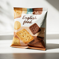 Pochette thermoscellée personnalisée Bonbons Cookie Crème glacée Énergie Champignons Barre de chocolat Granola Barre de protéines Sac d'emballage alimentaire