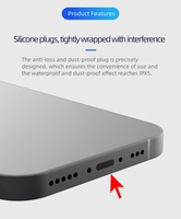 Cache-poussière en silicone anti-perte pour port USB-C compatible avec Samsung Galaxy S26 Ultra, S25 et tasse thermos