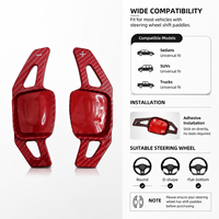 Couvre-pale de levier de vitesse en ABS à motif carbone pour VW Golf 8 Tiguan Passat CC Touareg, adhésif décoratif
