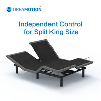 Sommier de lit électrique réglable Split King à mouvement indépendant, base motorisée, mobilier de chambre