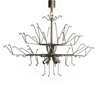 Lustre rond en verre de Murano de style moderne du milieu du siècle, luminaire suspendu élégant et luxueux pour salon, salle à manger, chambre à coucher, restaurant