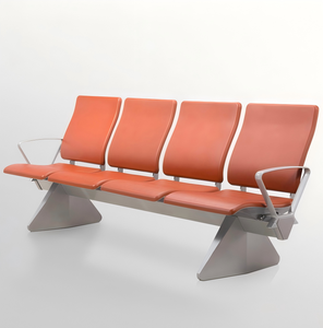 Banc d'attente commercial multi-places en métal pour hall d'accueil, aéroport, hôpital, bureau gouvernemental - Product Image 3