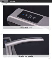 Système de serrure de porte de carte RFID pour hôtel HUNE, norme américaine, avec logiciel de gestion gratuit, serrure d'hôtel