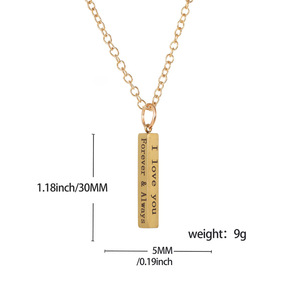 Collana con Ciondolo in Acciaio Inossidabile Personalizzata con Incisione Laser, Nome Semplice o Motivo Unico per Regalo di Compleanno o Anniversario - Product Image 6