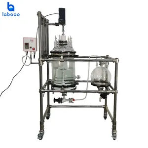 Laboao 30L Glass Jacketed Crystallization Filter Reactor Advanced Solid Phase Reactor