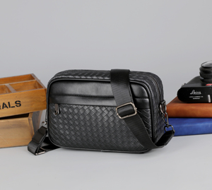 Custom Fashion Business Handbag Diagonal <strong>Strap</strong> <strong>Shoulder</strong> &amp; Crossbody Bag PU for Men Christmas &amp; Valentine's Day Gifts All Seasons - Product Image 2