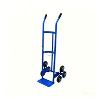 Carretilla de Plataforma Plegable Industrial OEM de Metal con 2 Ruedas, Duradera y Ajustable, para Almacén