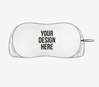 Pare-soleil de voiture personnalisé imprimé avec ailettes, protection UV, pliable, bouclier thermique automobile, cadeau promotionnel, impression de logo