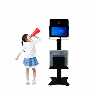 Custom Vintage <b>Small</b> Photo Booth with Printer and Camera Magic <b>Mirror</b> Photo Booth with Camera and Printer Led Touch Screen - Product Image 1
