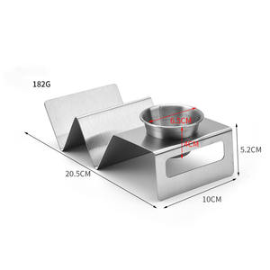 Taco dudukan baja tahan karat, rak truk Taco gaya Oven aman untuk memanggang mesin cuci piring dan panggangan aman - Product Image 6