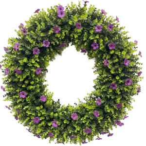 Décoration de mariage, guirlande, arche, toile de fond de scène, arrangement floral vert, décoration pour fête ou événement - Product Image 1