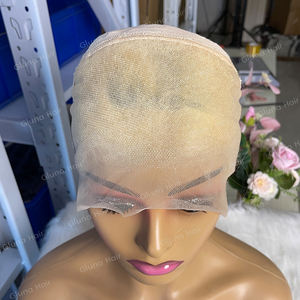 Ombre灰金发体波彩色假发13X4 13X6高清蕾丝正面卷曲假发角质层对齐印度头发蕾丝女性前假发 - Product Image 4