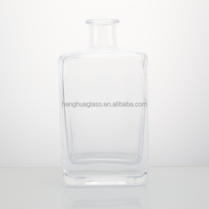 Offre Spéciale – Bouteille en Verre Carrée Plate de 200 ml (20 cl) pour Tequila, Liqueur, Whisky, Rhum, Vodka, <span class=keywords><strong>Spiritueux</strong></span> <span class=keywords><strong>et</strong></span> Café Infusé à Froid avec Bouchon en Liège - Product Image 3