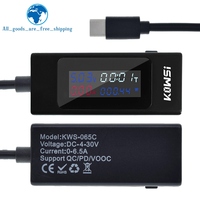 TZT KWS-065C type-c testeur de courant de tension USB-C 4-30V moniteur numérique testeur de chargeur USB