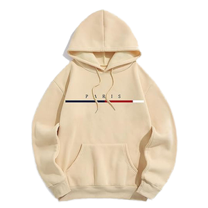 Sudadera con Capucha Corta de Alta Calidad para Hombre, Bordada, Oversize, con Bolsillo, 100% Algodón, Informal, Otoñal, Transpirable, Estilo Urbano - Product Image 4