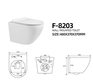 Vente directe usine – Toilettes murales en céramique pour salle de bain, chasse d'eau Tornado, double chasse, <span class=keywords><strong>WC</strong></span> suspendus - Product Image 2