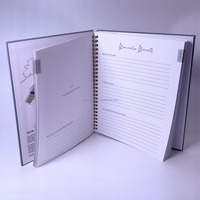 Carnet A5 personnalisé 52 semaines, couverture rigide, spirale, yeux du diable, voeux bibliques, pochette intérieure, journal de prière, agenda, carnet de notes