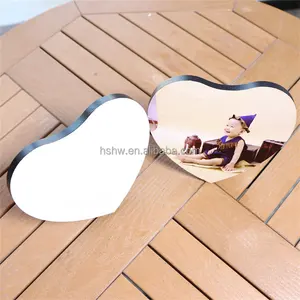 MDFSUB Printable DIY Crafts Wood Memorial Photo Gift Making Love Wedding Gloss White Sublimation MDF Heart Plaque