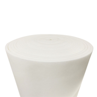 Coton Acoustique Ignifuge Blanc, Matériau de Réduction du Bruit Ignifuge pour Bureau et Salle de Jeux