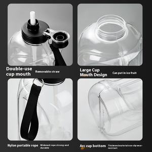 Bpa-בקבוק קל משקל קל משקל/מחנאות עם ידית חסין מדליפה עבור ספורט מים רותחים ושתיה בחוץ - Product Image 3