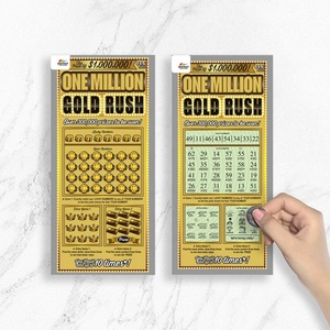 Customized Funny Surprise Reveal Announcement Scratch-off Lottery Tickets, Paper Ticket Printing Lottery Ticket <b>Card</b> - Product Image 1