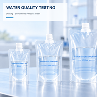 Sacs stériles pour échantillons d'eau OEM, impression et emballage personnalisés avec logo, pochettes de collecte à bouchon à vis