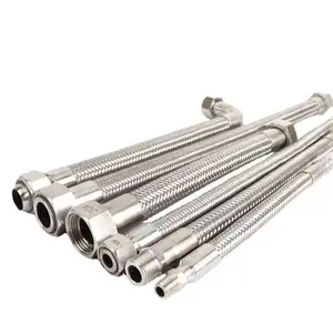 Customized Pressure Resistance Internal Thread Buckle Metal Hose 304 Stainless Fire Resistant Flexible Steel Conduit Metal bellows