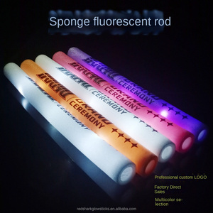 Bâton lumineux Led coloré Glitter Marshmallow Stick Glitter Cone pour Concerts et Night Party Atmosphere mousse glow stick - Product Image 6