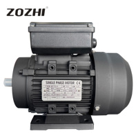 Moteur asynchrone monophasé à condensateur 1,1 kW 1,5 CV 220 V 3000 tr/min avec boîtier en aluminium étanche