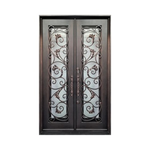 Texture martelée de <span class=keywords><strong>porte</strong></span> coulissante de sécurité en fer finie pour l'application extérieure intérieure pour les hôtels Matériau principal en polymère forgé - Product Image 5