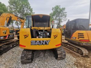 ใช้สำหรับรถขุด Sany 75C ขนาด 7.5 ตัน ประสิทธิภาพดี เครื่องจักรก่อสร้างแบบ Retroexcavadora พร้อมเครื่องยนต์ Cummins และส่วนประกอบหลัก - Product Image 5