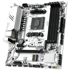 La placa base JGINYUE AM4 B450 es compatible con Ryzen R3 R5 R7 1/2/3/4/5th CPU Procesadores <span class=keywords><strong>DDR4</strong></span> Memoria de doble canal <span class=keywords><strong>RAM</strong></span> de 2/1/2/3/4/5/2. 2. 2. 2. 2. Memoria <span class=keywords><strong>RAM</strong></span> de 2. 2. 2. Memoria <span class=keywords><strong>RAM</strong></span> de 2. - Product Image 2