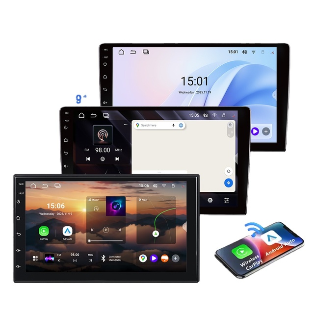 Android 15.0  System  8 Core Processor 1K Incell Full Touch Screen  WIFI 6 DSP Car Radio Carplay Android Auto Player with Fan