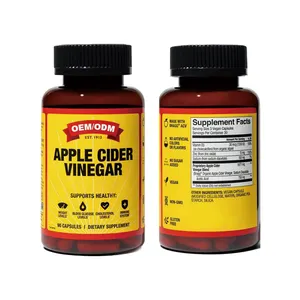 Gewichtsverlust ACV-Supplement mit Vitamin D3 und Zink und veganen Apfelcider-Essig-Kapseln zur Abnahme von Gewicht OEM