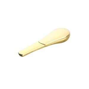 Pipa de Metal Tipo Cuchara, Recta, Portátil, Desmontable, Mini Pipa, Dorada, Oro Rosa - Product Image 4