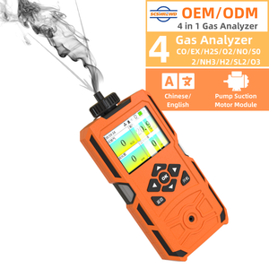 Rilevatore di <span class=keywords><strong>Gas</strong></span> Portatile SHIELD <span class=keywords><strong>4</strong></span> in 1 con Display a Colori per CO/EX/H2S/O2/NO/S02/NH3/H2 Analizzatore di <span class=keywords><strong>Gas</strong></span> Portatile con Pompa Integrata - Product Image 1