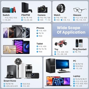 סט מברגים מדויק 152 חלקים עם פונקציה מגנטית, ביטים טורקס וטרי-ווינג, באריזת פלסטיק - לתיקון אלקטרוניקה - Product Image 4